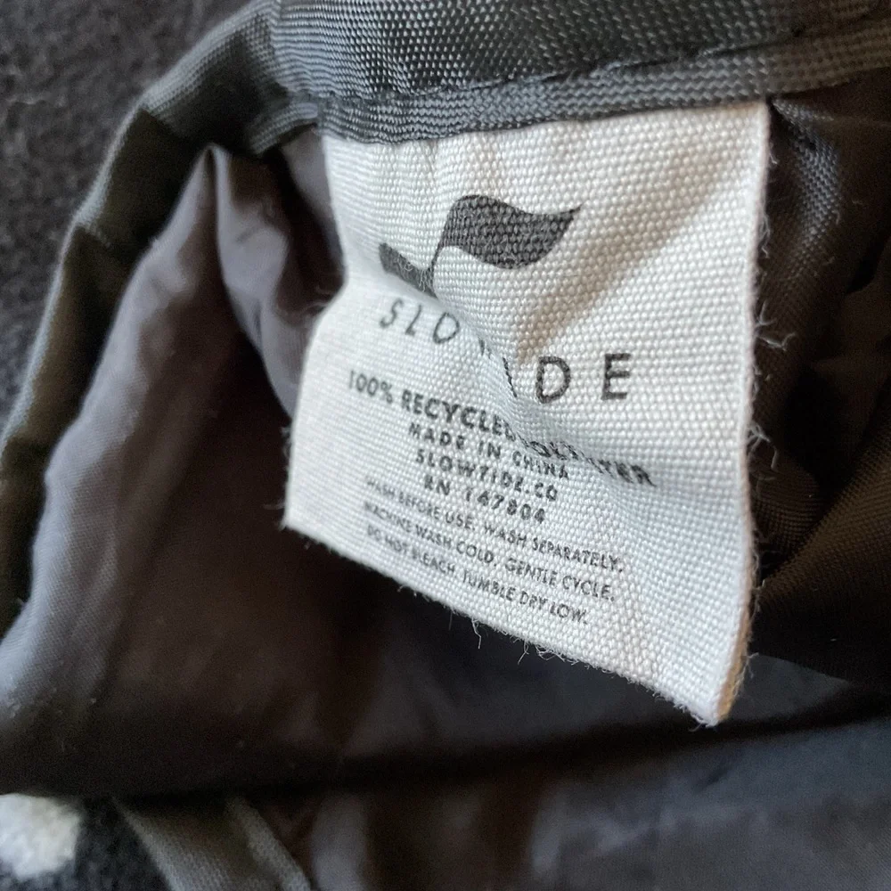 SLOWTIDE JERICHO FLEECE CAMP BLANKET TRIBAL PRINT IN BLACK AND WHITE NWOT